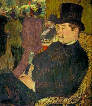Henri De Toulouse-Lautrec : Portrait of Monsieur Delaporte at the Jardin de Paris